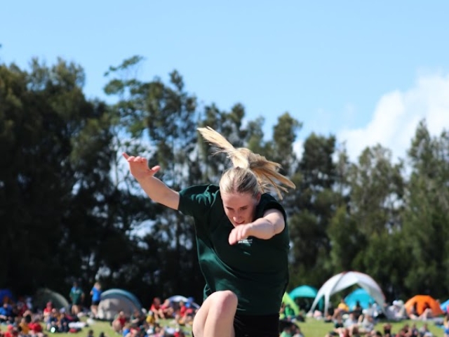 Emma Schroeder jumping