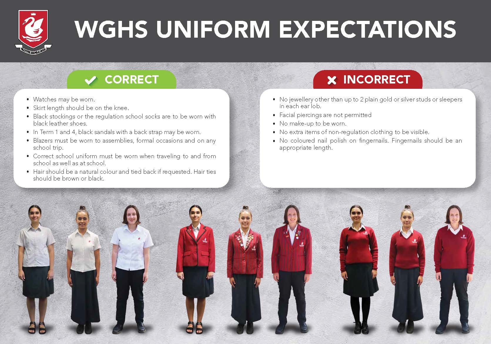 WGHS Uniform Poster