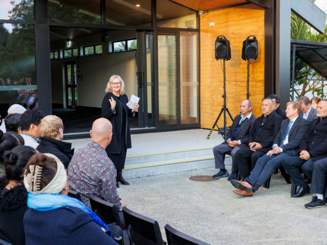 Whare Opening Principal Jane Stanley