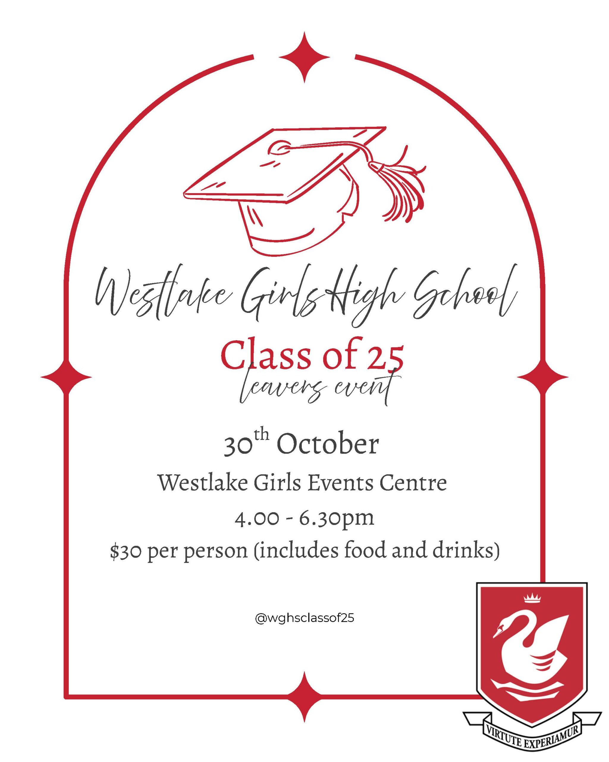 WGHS Leavers' Event poster 2025