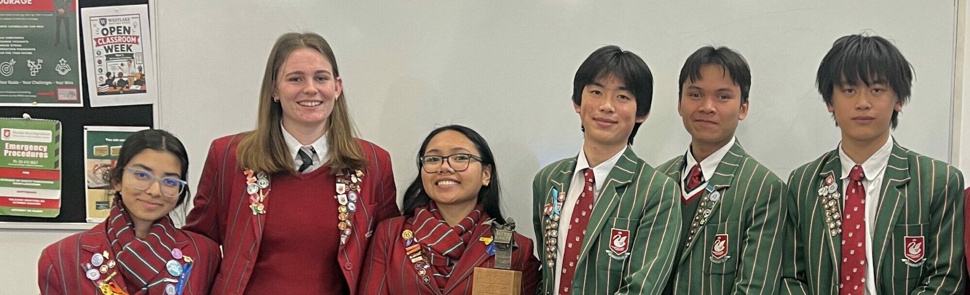 Pictured from left: Naba Rahman, Rosa Morris, Nicole Lau, Matthew Heng, Ryan Thach, Harrison Xiao, Dorsa Jahedi and Laura Mackenzie.