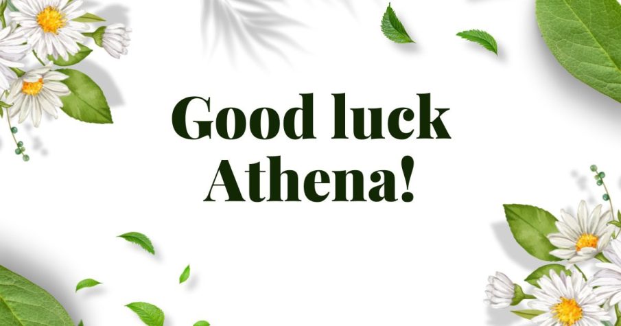 Good luck Athena!