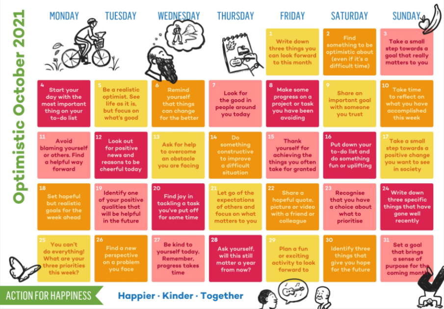 Happiness calendar