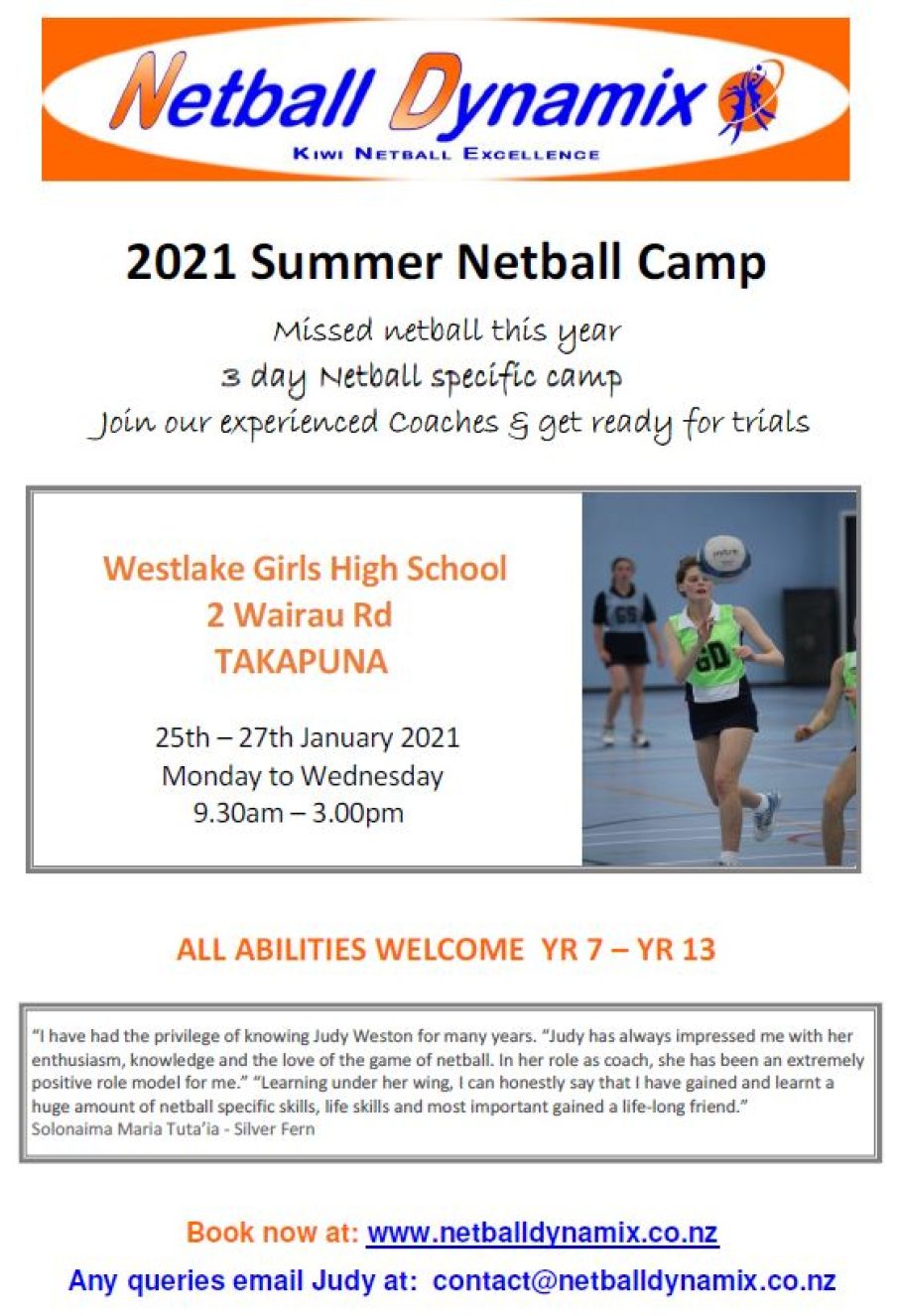 Netball camp 2