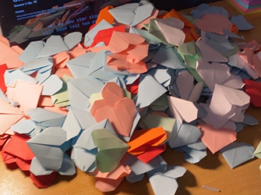 TJ's origami hearts