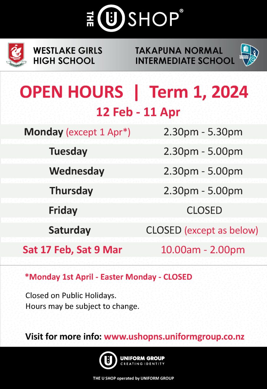 Uniform shop hours 2