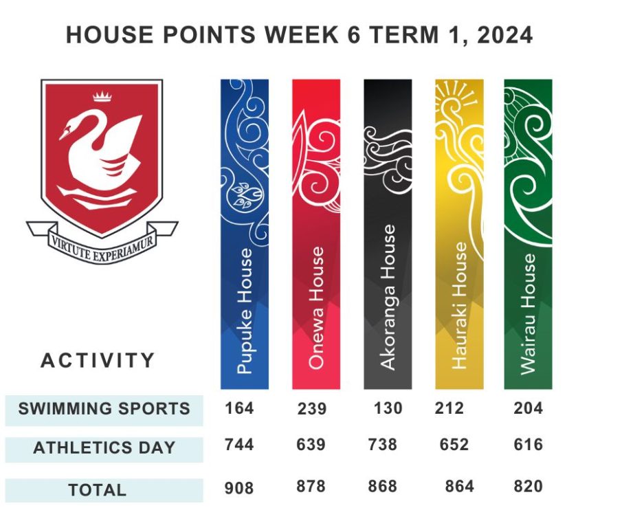 house points week 6 Term 1, 2024